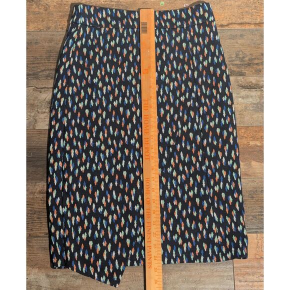 Maeve Anthropologie US 4 Mini Skirt Colorful Abstract Print Asymmetrical Hem - Picture 4 of 5